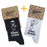 Sada ponožek pro páry "Dokonalá rodina"