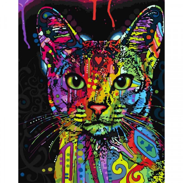 Malování podle čísel "Egyptská kočka" (40x50cm)