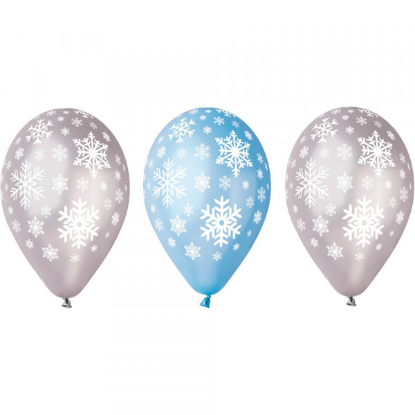 Balónky "Sněhová vločka" Premium (5ks)