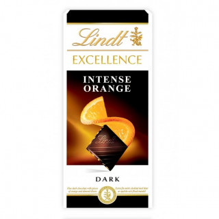 "LINDT EXCELLENCE" hořká čokoláda s pomerančem, 100 g