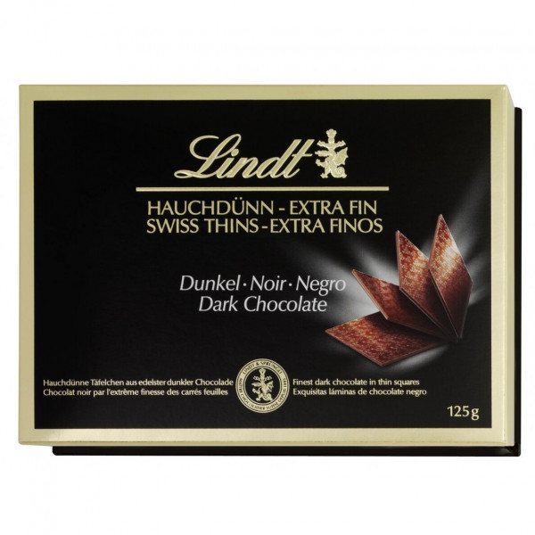 "LINDT THINS" hořká čokoláda, 125g