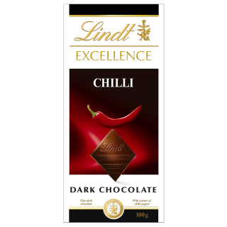 LINDT EXCELLENCE černá čokoláda s chilli extraktem, 100 g