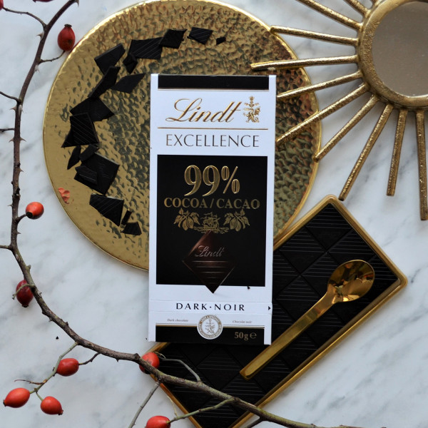 LINDT EXCELLENCE černá čokoláda (99%), 50 g