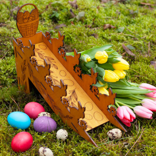 Velikonoční držák na vajíčka "Zajíci"