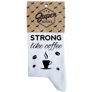 Dámské ponožky „Strong like coffee“