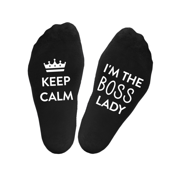 Dámské ponožky „Keep calm.I'm the boss lady“