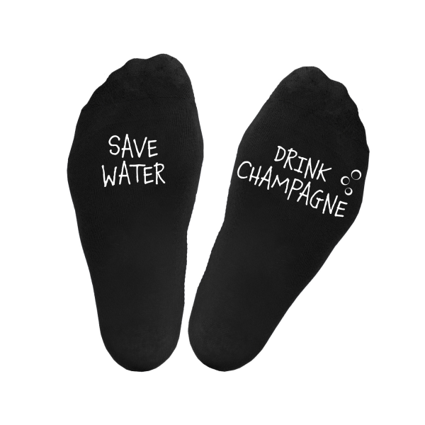 Dámské ponožky „Save water.Drink champagne“