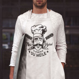 Bavlněná zástěra „Skuteční muži vaří s láskou“