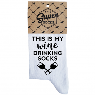 Dámské ponožky „Wine drinking socks“