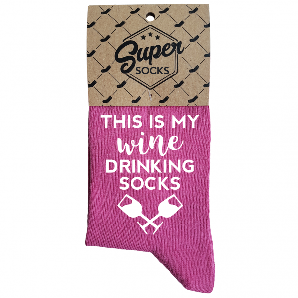 Dámské ponožky „Wine drinking socks“