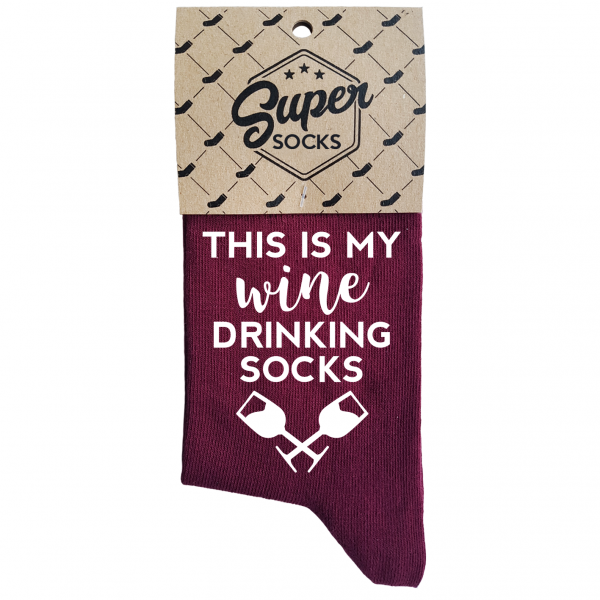 Dámské ponožky „Wine drinking socks“