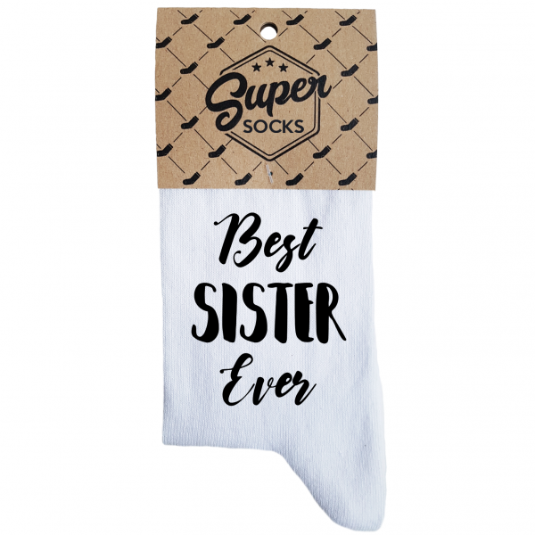 Dámské ponožky „Best sister ever“ Dámské ponožky „Best sister ever“