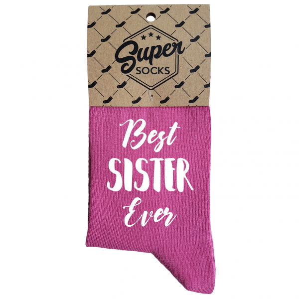 Dámské ponožky „Best sister ever“ Dámské ponožky „Best sister ever“