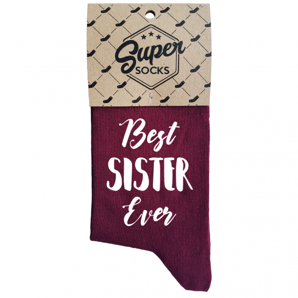 Dámské ponožky „Best sister ever“ Dámské ponožky „Best sister ever“