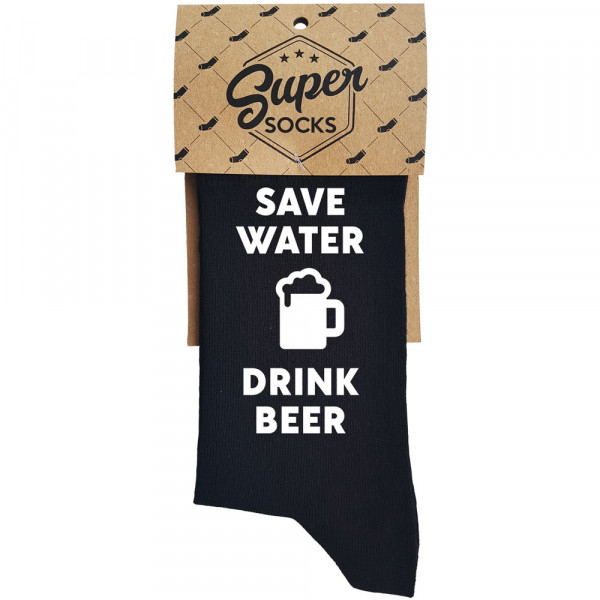 Ponožky "Save water - drink beer"