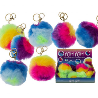 Barevná klíčenka "POMPOM" se zvukem
