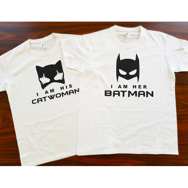 Sada triček "Batman & Catwoman"