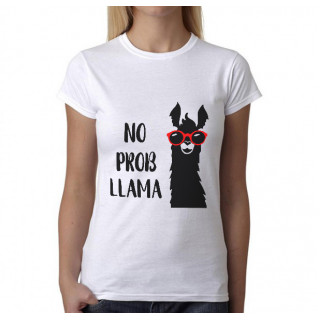 Dámské tričko "No prob-llama"