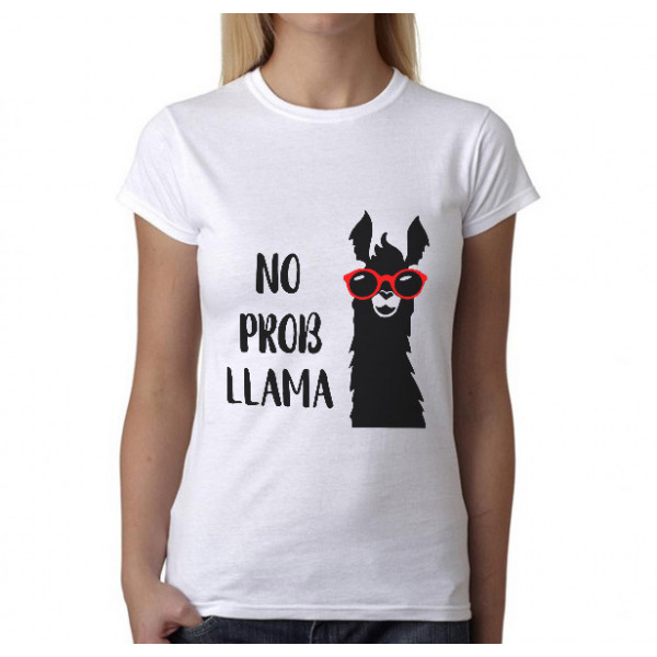 Dámské tričko "No prob-llama"