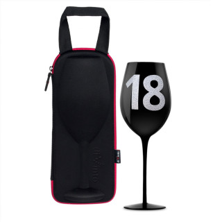 Sklenice na víno XXL s číslem 18 (860 ml)