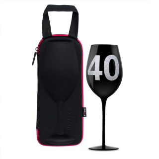 Sklenice na víno XXL s číslem 40 (860 ml)