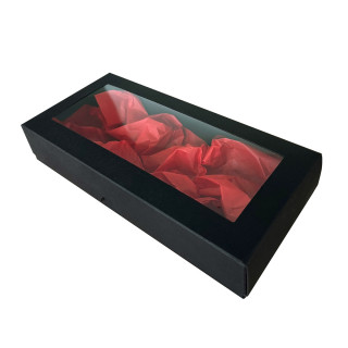 Dárková krabička, černá 200x90x30mm
