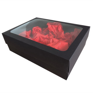 Dárková krabička, černá 280x210x90mm