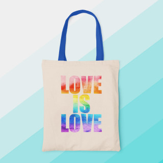 Plátěná taška "Love is love"