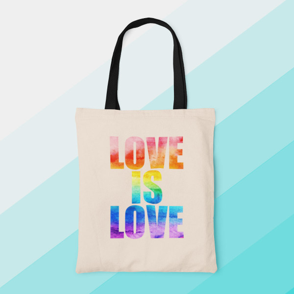 Plátěná taška "Love is love"