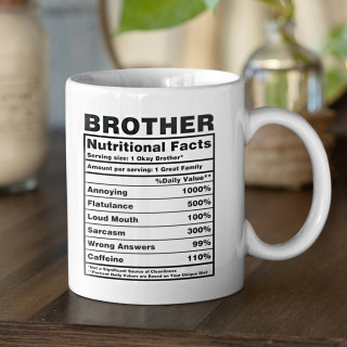 Hrnek "Brother Nutrition Facts"
