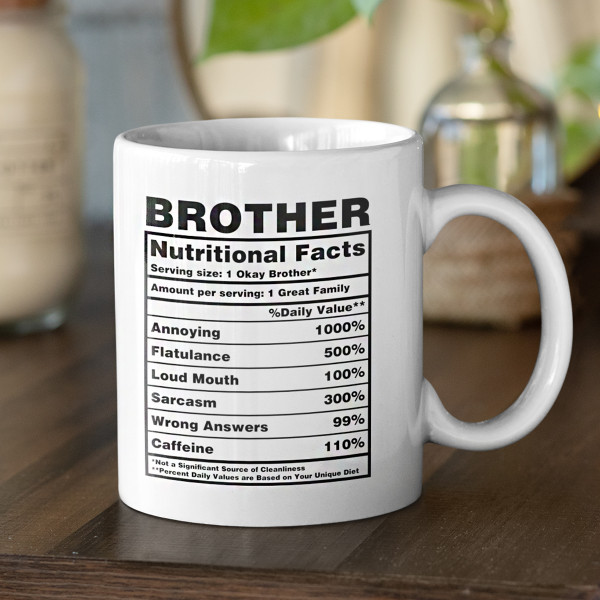 Hrnek "Brother Nutrition Facts"