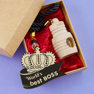 Vůně do auta "World's best boss"