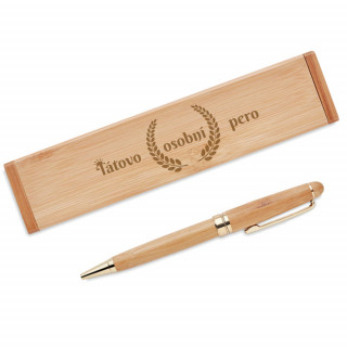 Bambusové pero "Tátovo osobní pero"