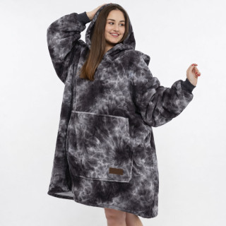 BARAMOOR mikina - pléd "Cyan"