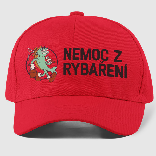 Čepice "Nemoc z rybaření"