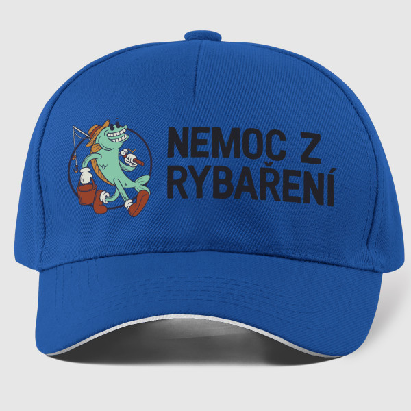 Čepice "Nemoc z rybaření"