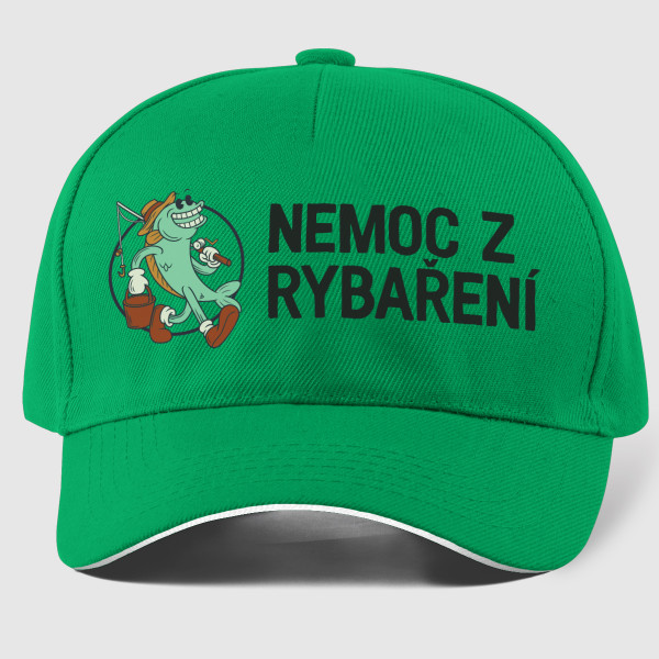 Čepice "Nemoc z rybaření"