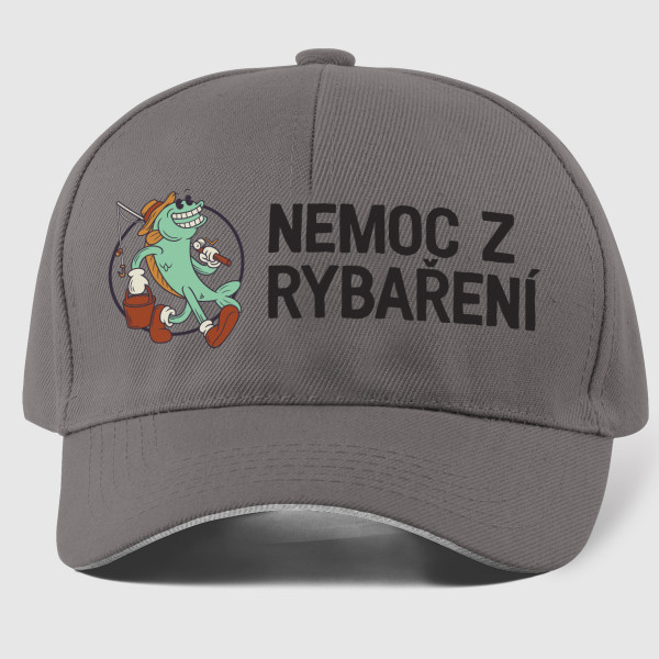 Čepice "Nemoc z rybaření"