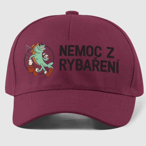 Čepice "Nemoc z rybaření"