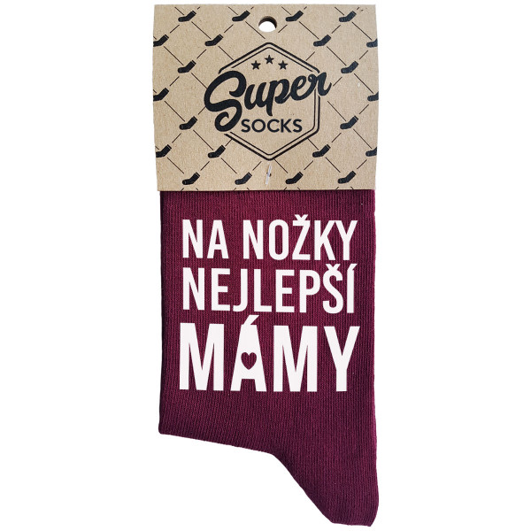 Dámské ponožky „Na nožky nejlepší mámy“