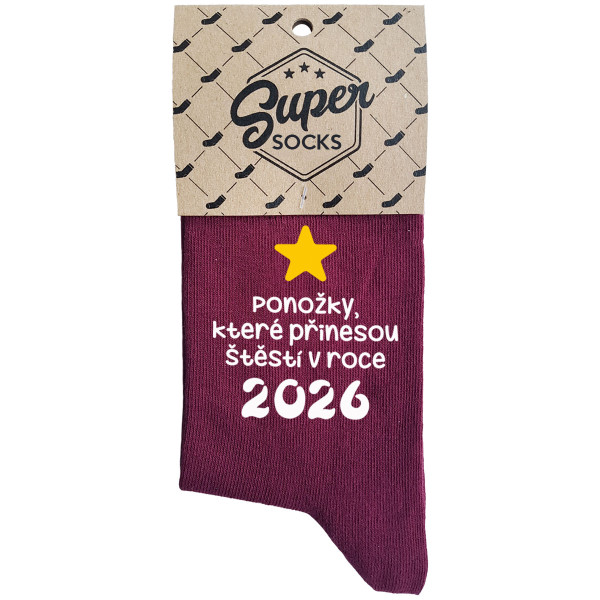 Dámské ponožky "Ponožky, které přinesou štěstí v roce 2026" Dámské ponožky "Ponožky, které přinesou štěstí v roce 2026"