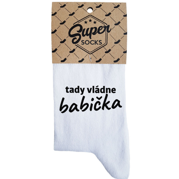 Dámské ponožky „Tady vládne babička“