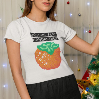 Dámské tričko "Břicho plné mandarinek"