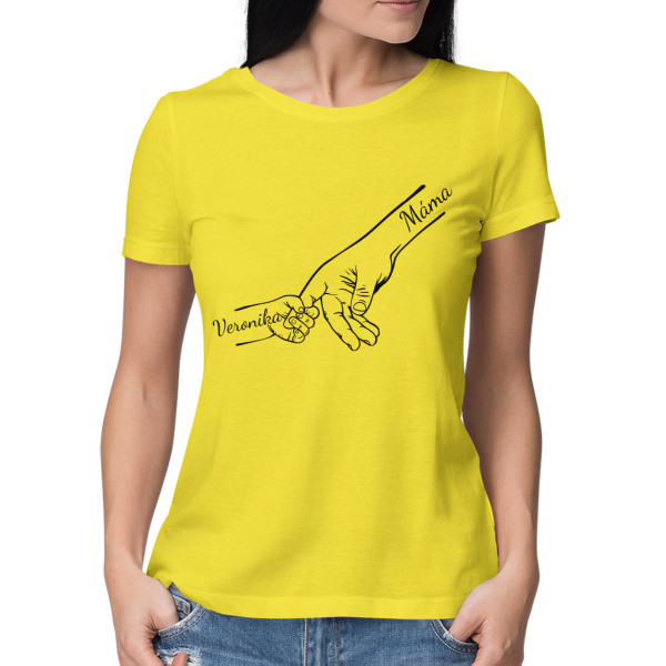 Dámské tričko "Máma a děti" s vybranými jmény dětí