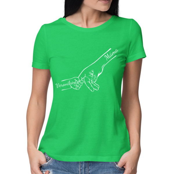 Dámské tričko "Máma a děti" s vybranými jmény dětí