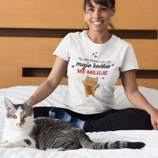 Dámské tričko "Moje kočka mě miluje"