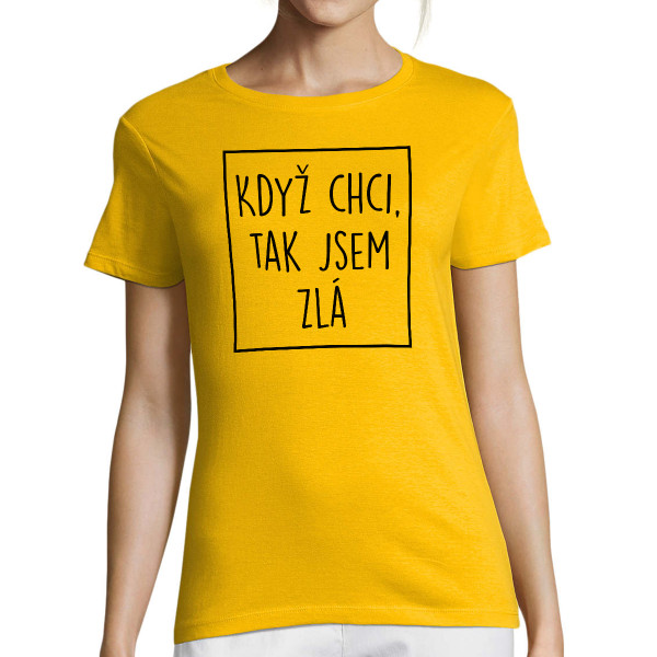 Dámské tričko "Naštvaná"