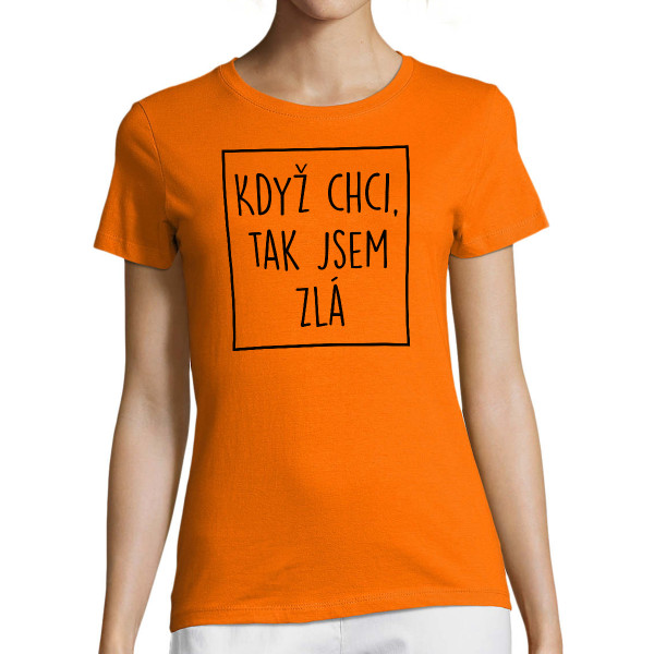Dámské tričko "Naštvaná"