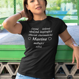 Dámské tričko "Nejlepší žena" se jménem dle vlastního výběru