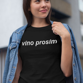 Dámské tričko "Víno prosím"